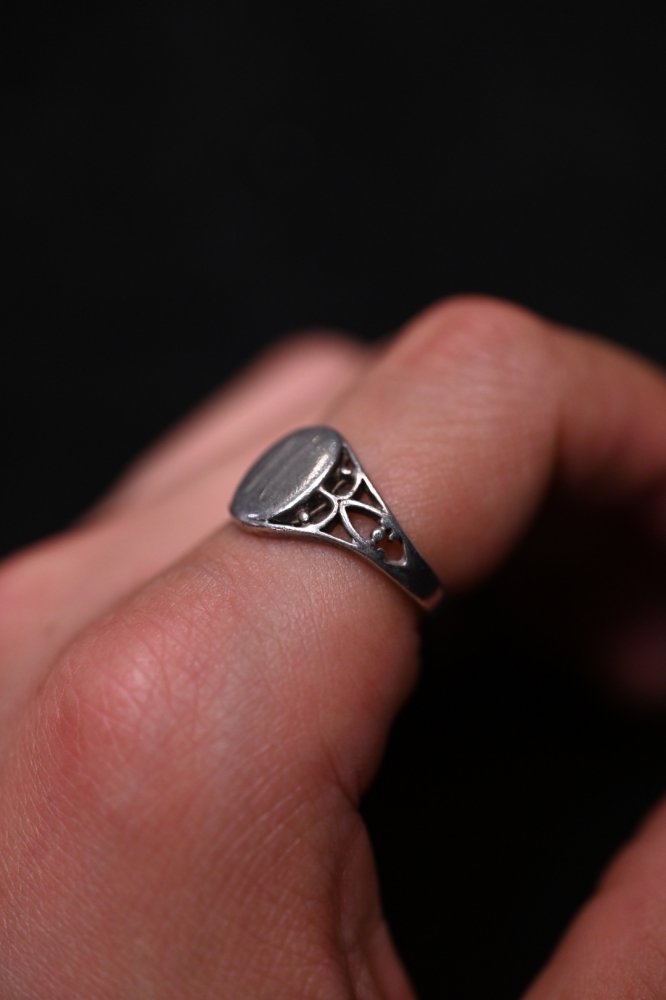 Mid 20th silver signet ring