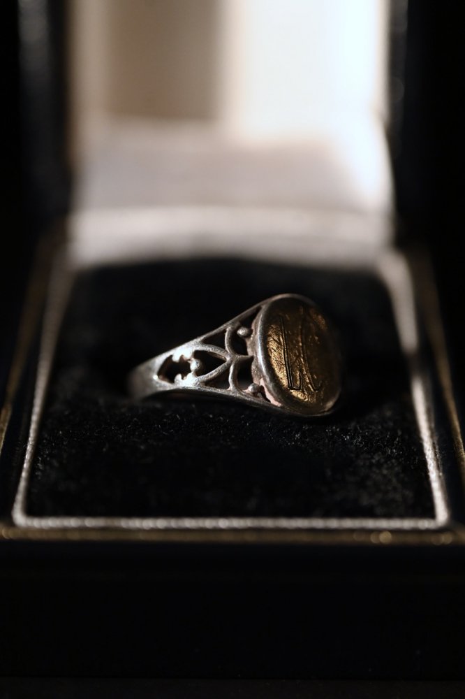 Mid 20th silver signet ring