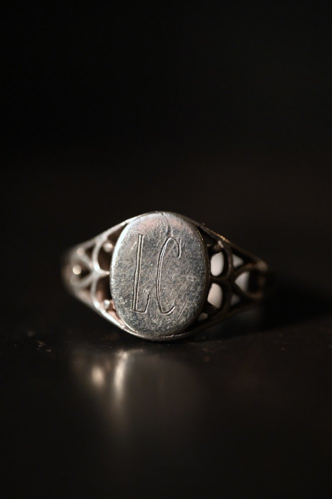 Mid 20th silver signet ring