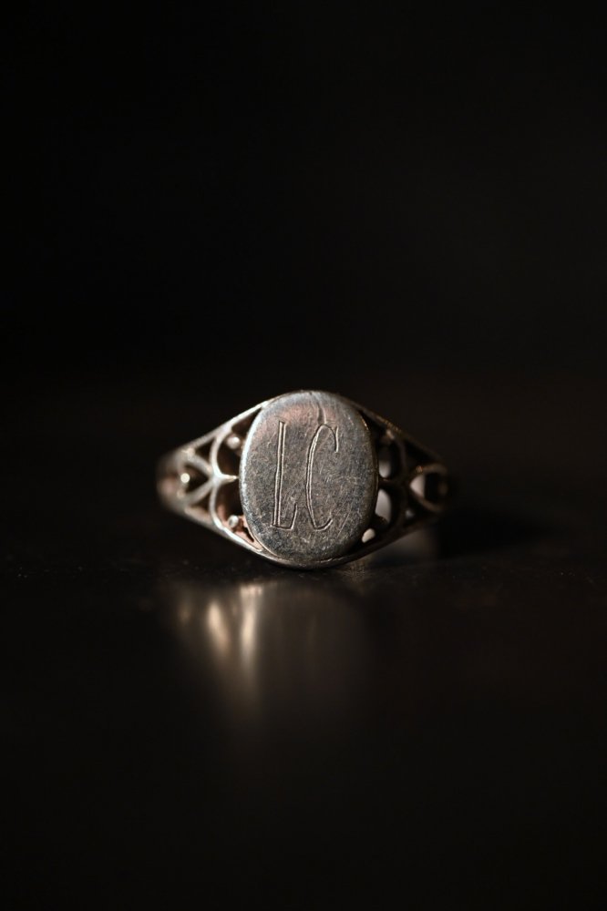 Mid 20th silver signet ring