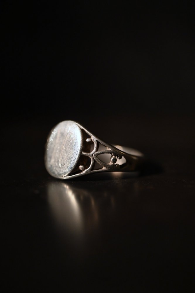 Mid 20th silver signet ring