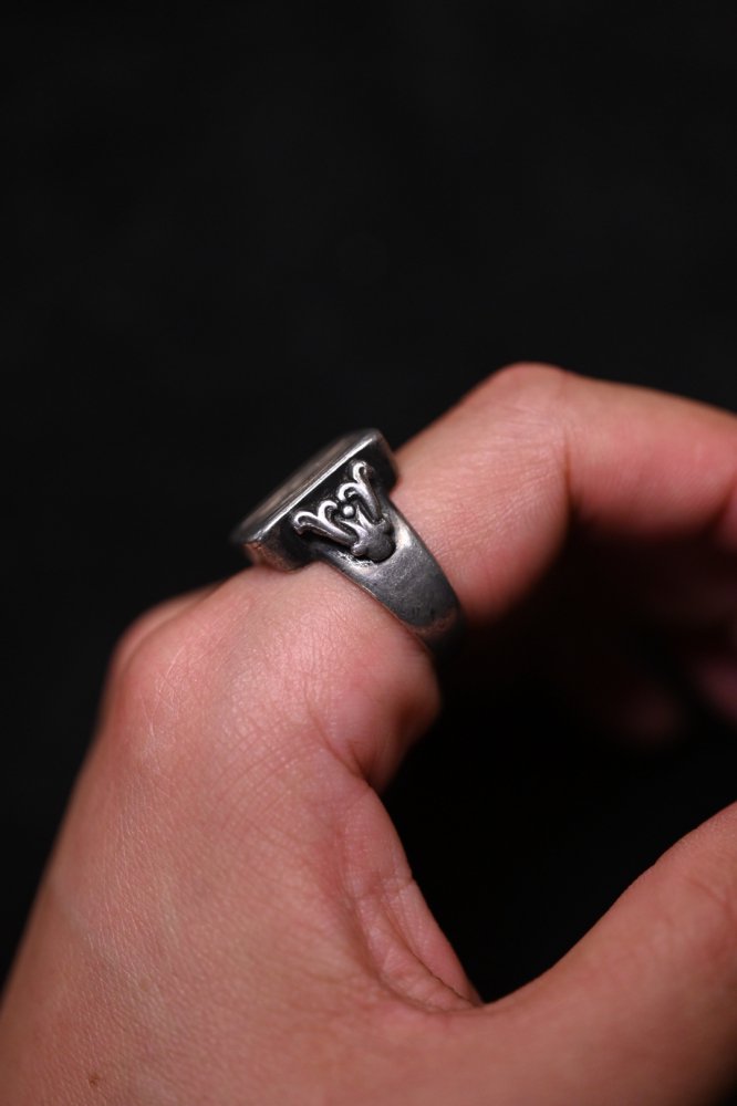 Early 20th silver signet ring