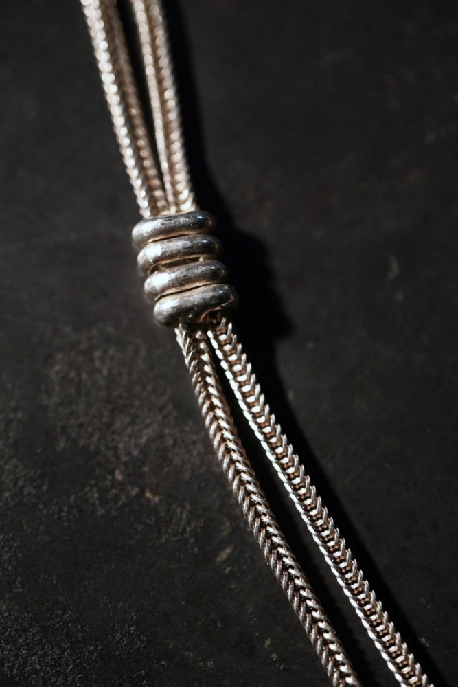 Vintage silver two chain necklace