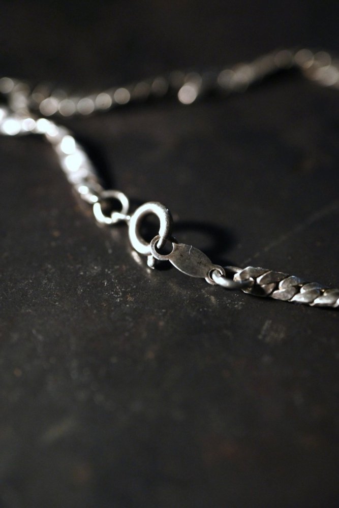 Vintage silver twisted chain necklace