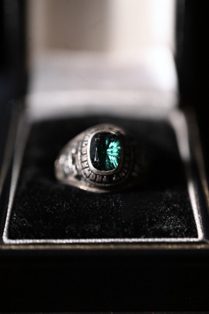 us 1980's silver college ring