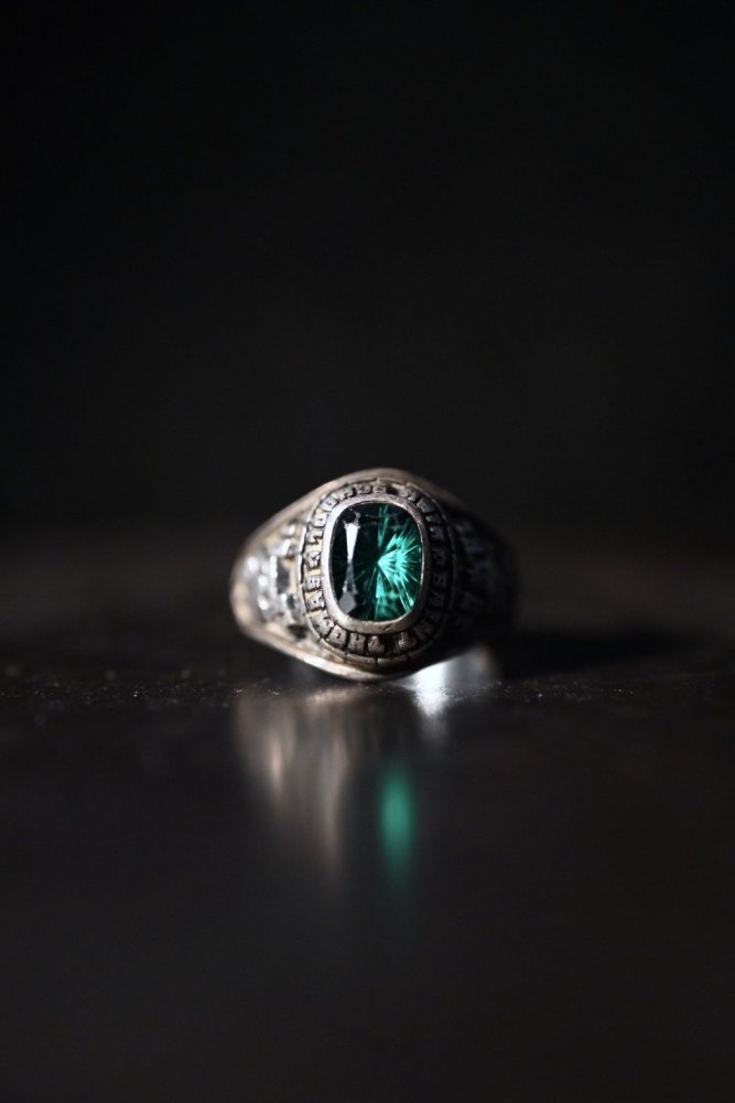 us 1980's silver college ring