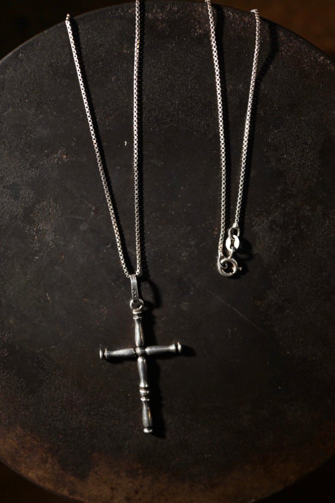 Mexico vintage silver cross necklace