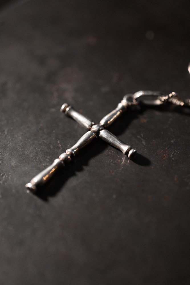 Mexico vintage silver cross necklace