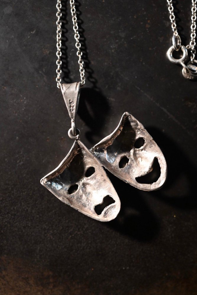 Vintage two face silver necklace