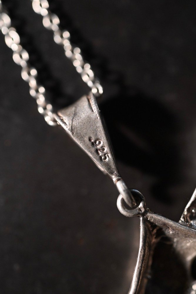 Vintage two face silver necklace