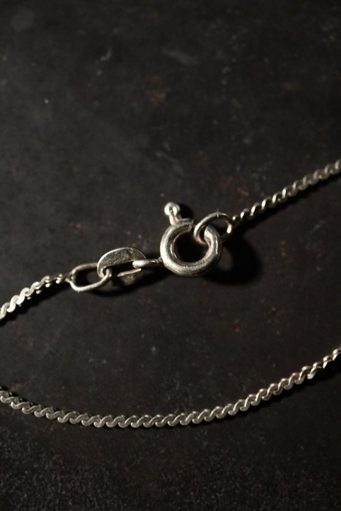 Italy vintage silver chain necklace