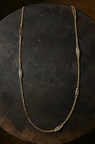 us 1920's~ 14K gold chain necklace