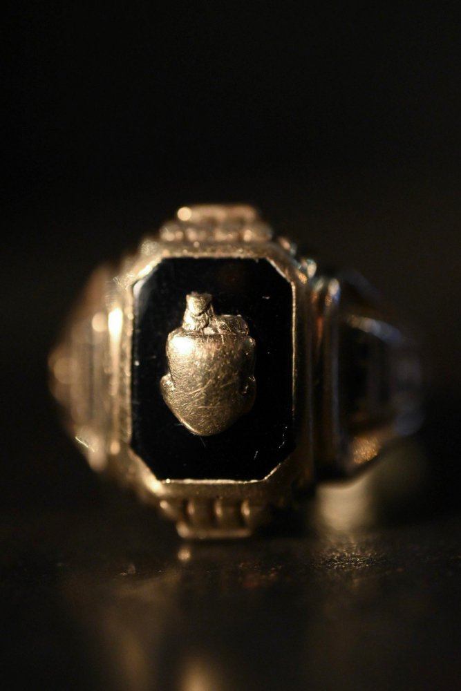 us 1950's 10K gold college ring