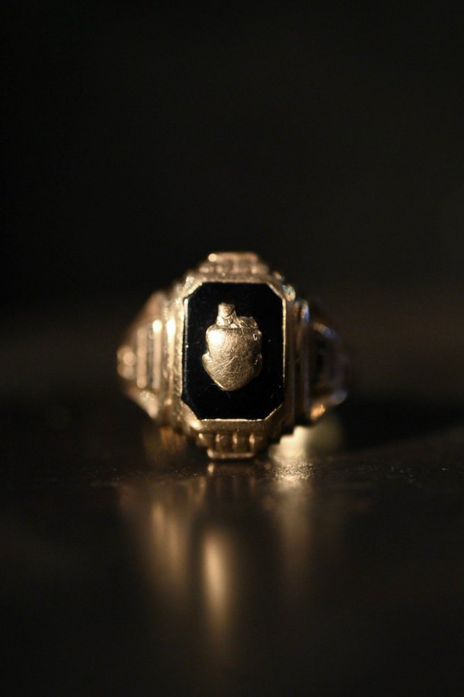 us 1950's 10K gold college ring