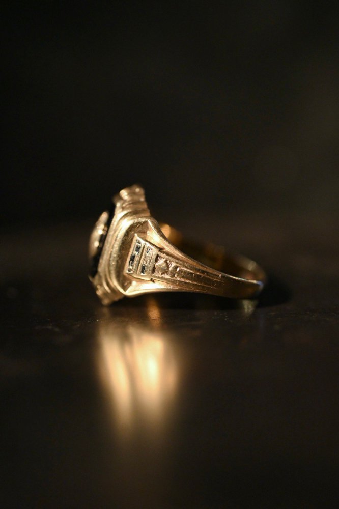 us 1950's 10K gold college ring