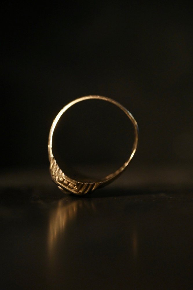 us 1950's 10K gold college ring