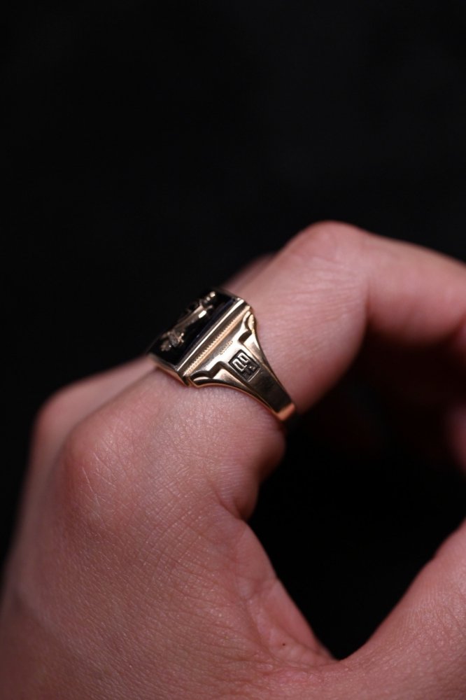 us 1940's 10K gold college ring