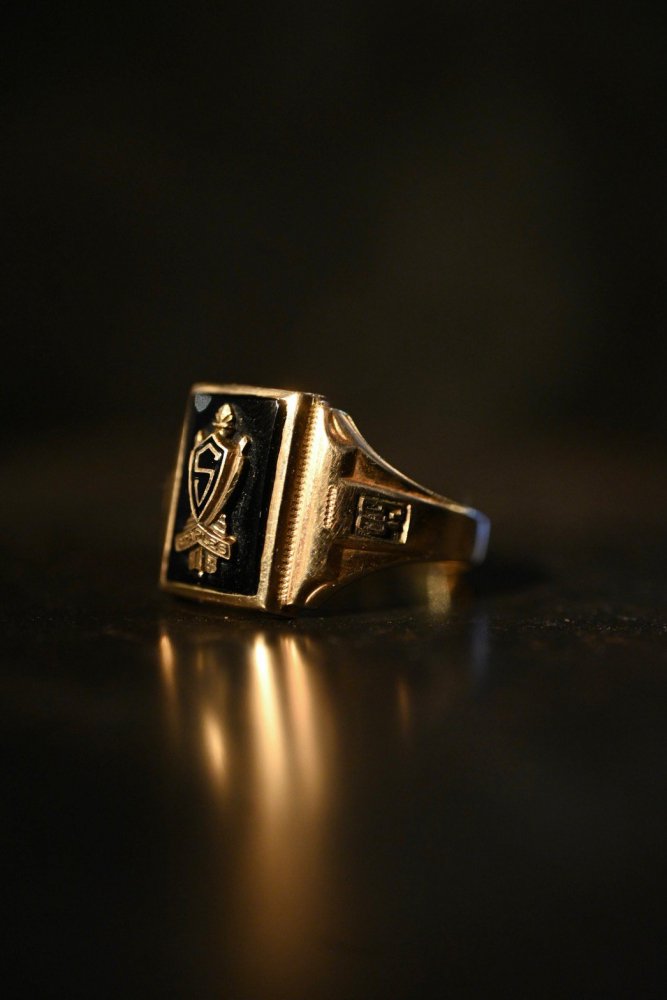 us 1940's 10K gold college ring