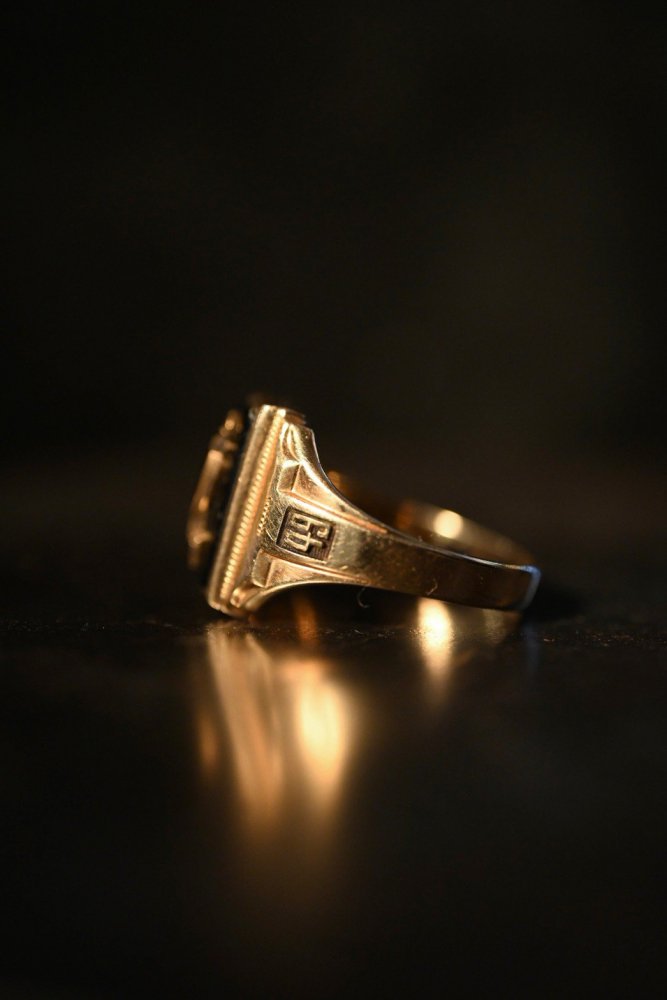 us 1940's 10K gold college ring