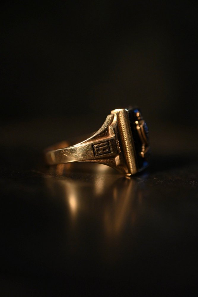 us 1940's 10K gold college ring