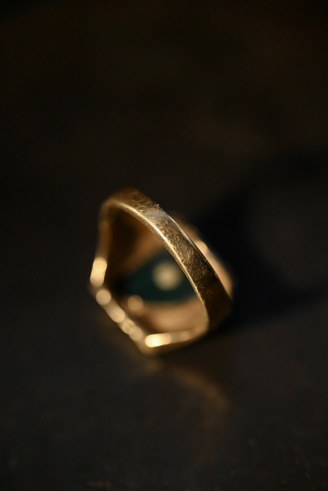 us 1930's~ 10K gold  blood stone ring