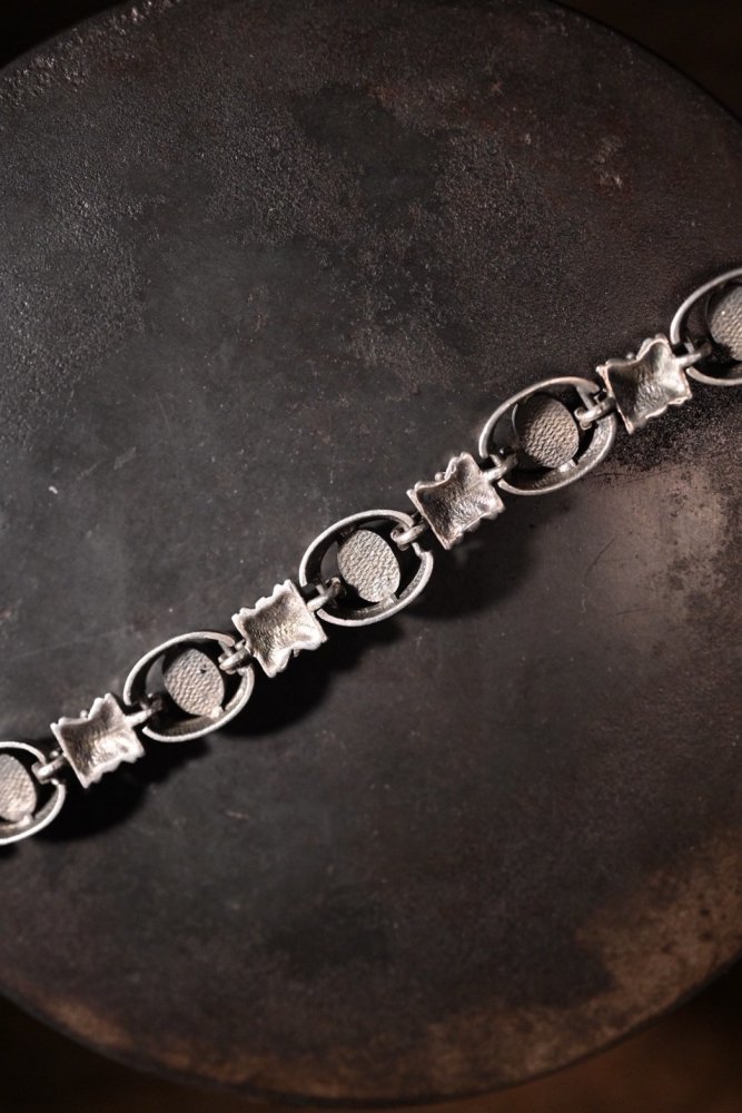 Mexico vintage silver  onyx bracelet