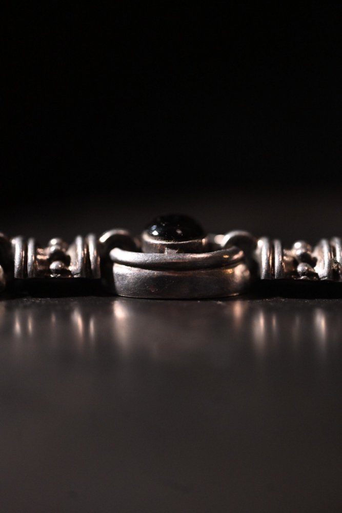 Mexico vintage silver  onyx bracelet