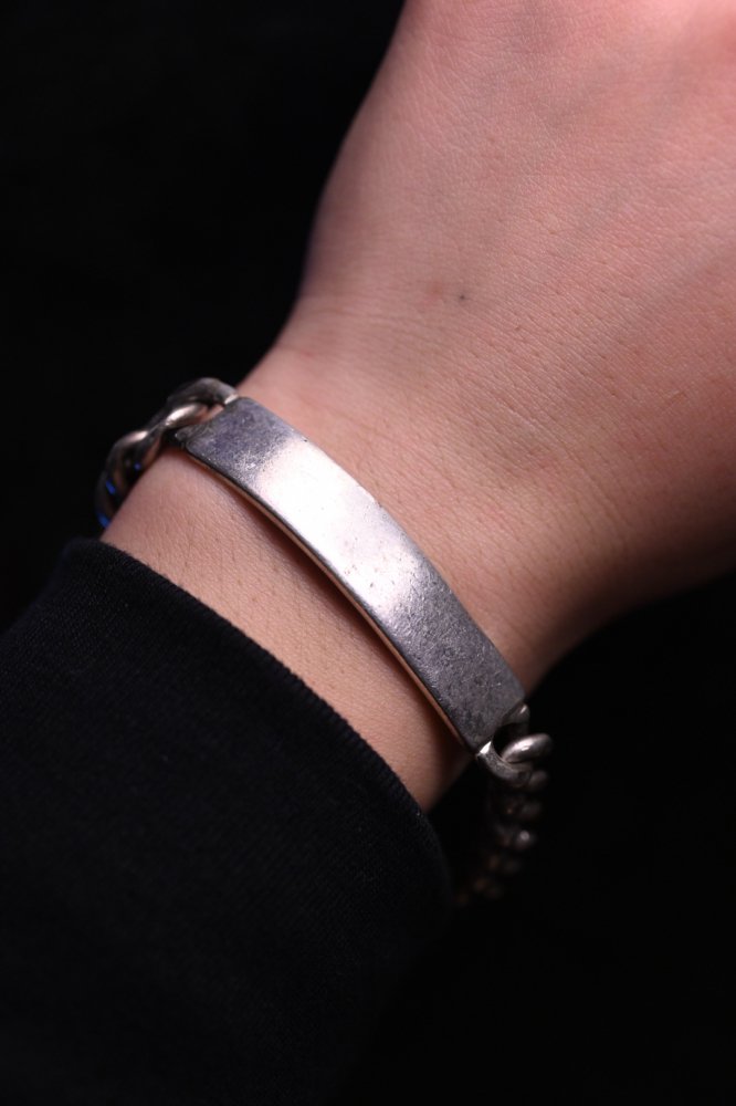 Mexico vintage heavy silver ID bracelet