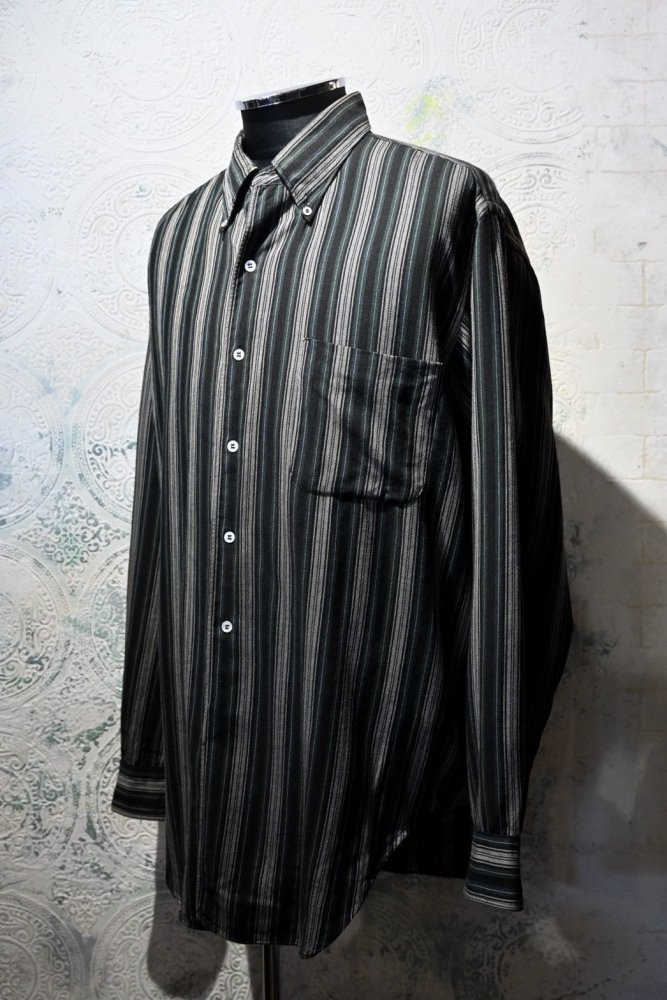 us 1960's wool stripe b/d shirt