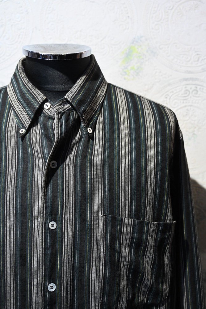 us 1960's wool stripe b/d shirt