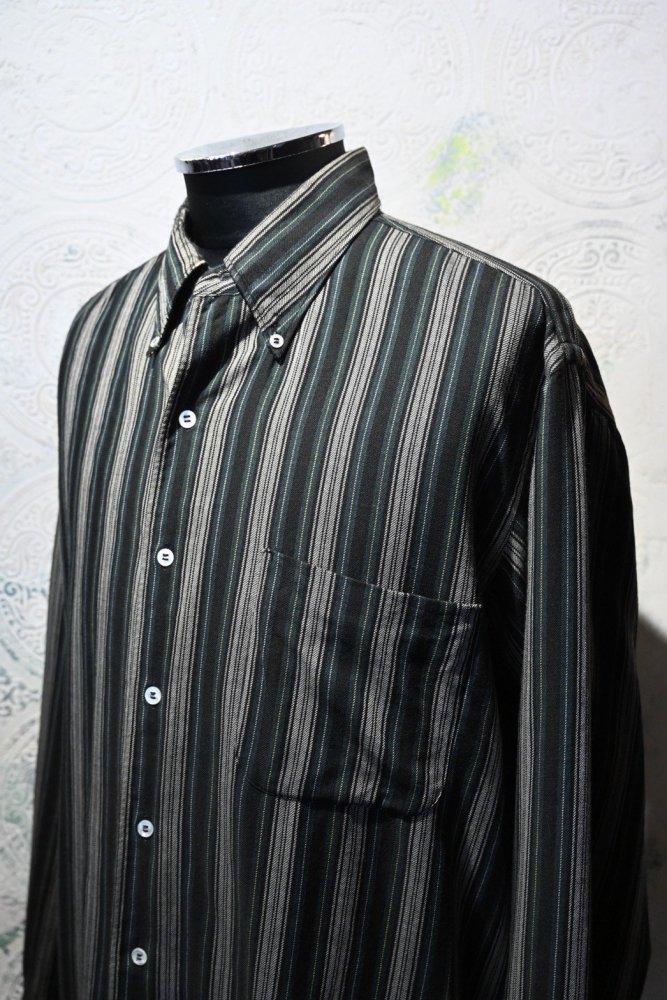 us 1960's wool stripe b/d shirt