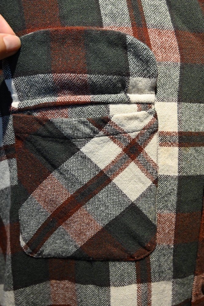 us 1960's wool nylon check shirt