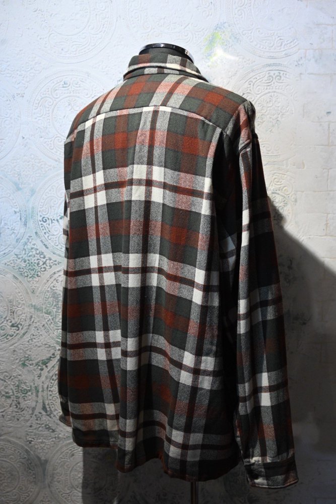 us 1960's wool nylon check shirt