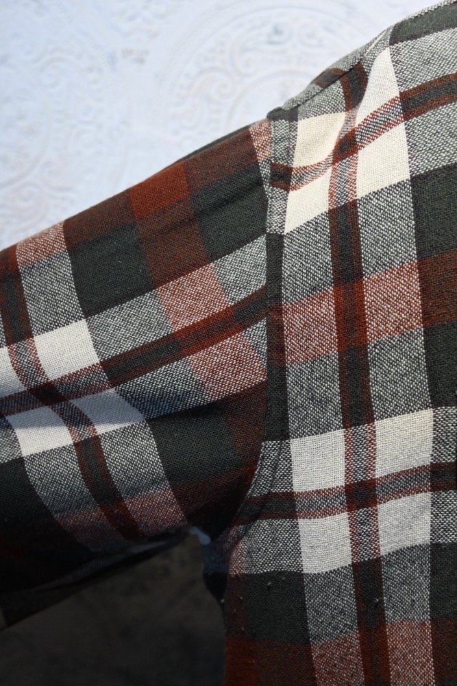 us 1960's wool nylon check shirt