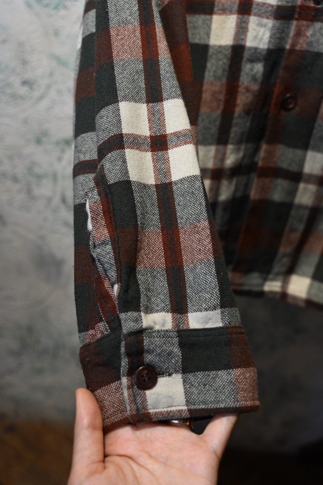 us 1960's wool nylon check shirt