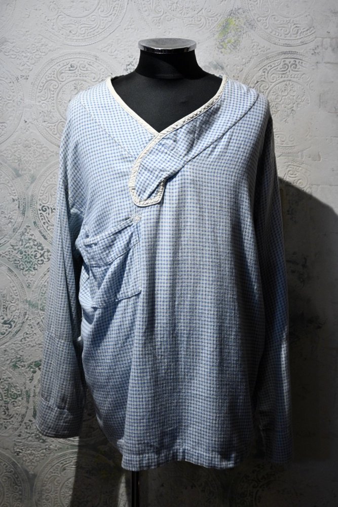 us 1940's cotton flannel sleeping shirt