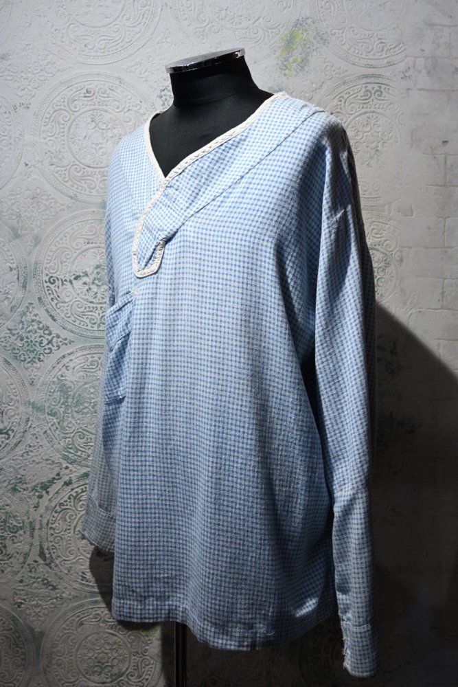 us 1940's cotton flannel sleeping shirt