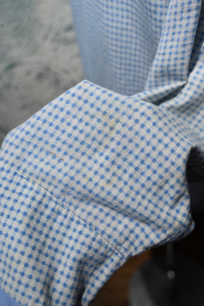 us 1940's cotton flannel sleeping shirt