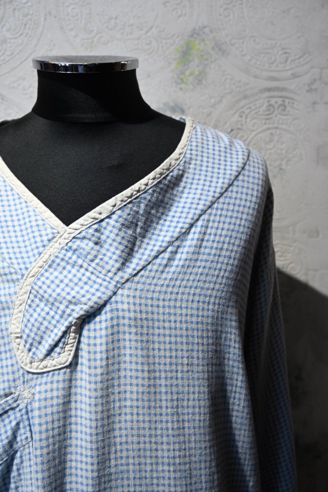 us 1940's cotton flannel sleeping shirt