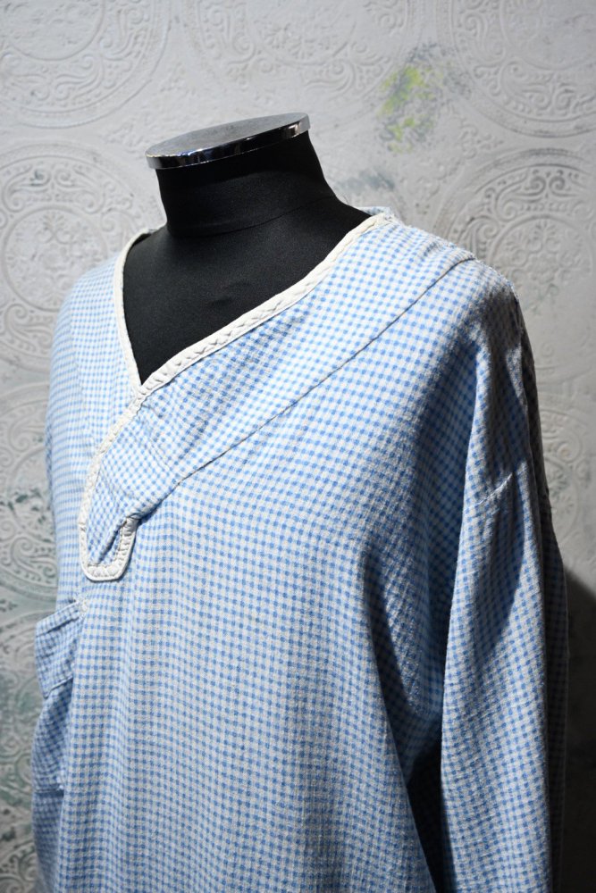 us 1940's cotton flannel sleeping shirt