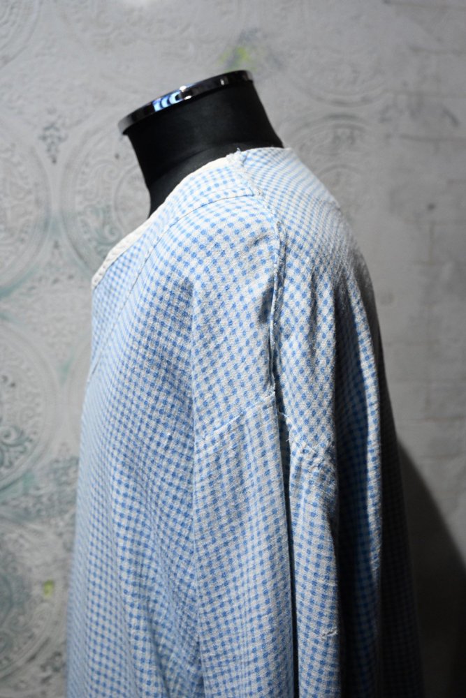 us 1940's cotton flannel sleeping shirt