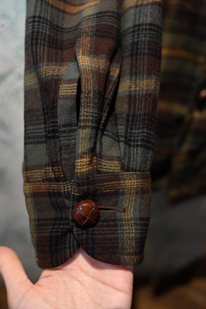 us 1950's~ "Pendleton" wool check jacket