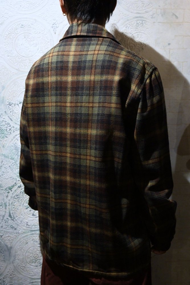 us 1950's~ "Pendleton" wool check jacket