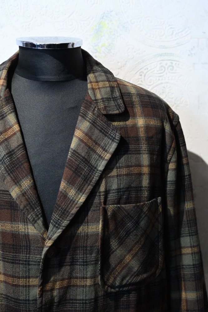 us 1950's~ "Pendleton" wool check jacket