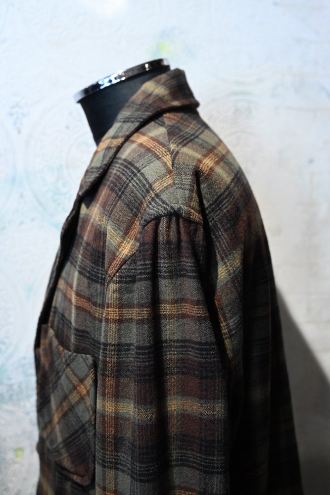 us 1950's~ "Pendleton" wool check jacket