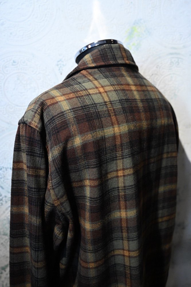 us 1950's~ "Pendleton" wool check jacket