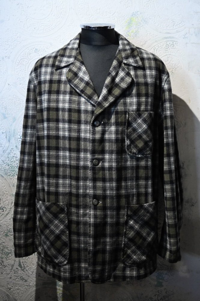 us 1950's~ "Amana" wool check jacket