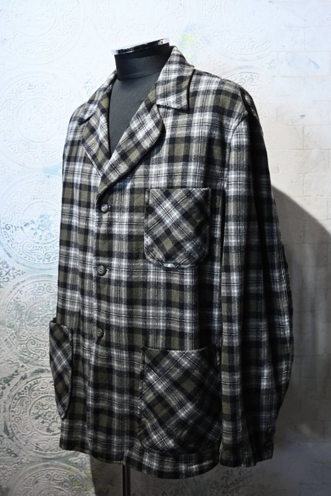 us 1950's~ "Amana" wool check jacket