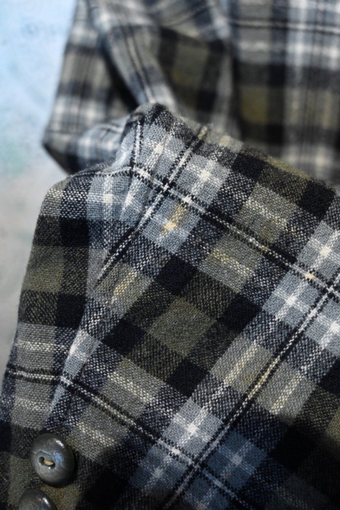 us 1950's~ "Amana" wool check jacket