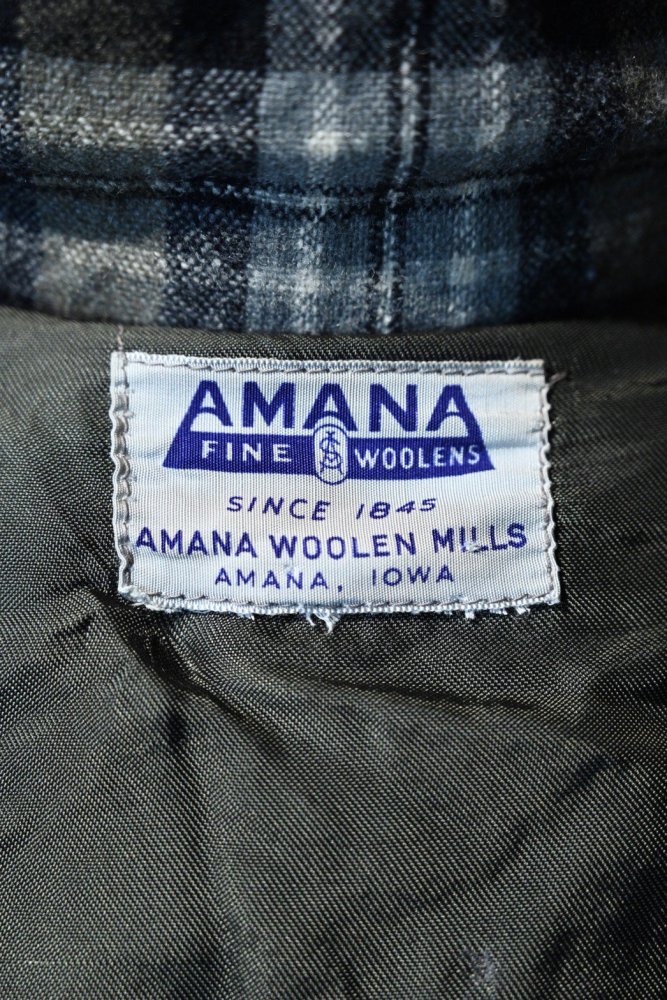 us 1950's~ "Amana" wool check jacket